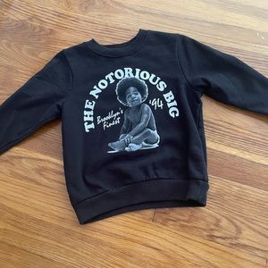 Notorious B.I.G biggie Smalls toddler sweatshirt 3T